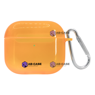 Чехол для AirPods PRO полупрозрачный Neon Case Orange