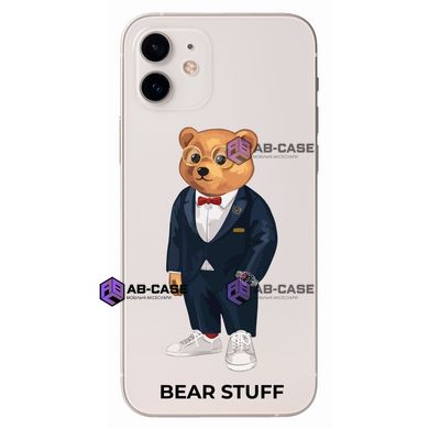 Чехол прозрачный Print Bear Stuff для iPhone 12 mini Мишка в костюме