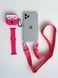 Прозрачный чехол для iPhone 11 Pro c ремешком Crossbody Hot Pink 3