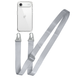 Прозорий чохол для iPhone 17 Air з ремінцем Clear Crossbody Silver