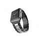 Стальний ремінець Stainless Steel Braslet 3 Beads на Apple Watch (42mm, 44mm, 45mm, 49mm Black-Silver)
