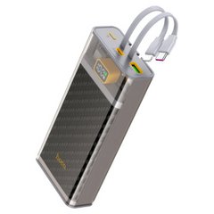 Павербанк 20000 mAh 22.5w Hoco USB + USB-C with (USB-C + Lightning cables) Quick Charge 3.0 - Black