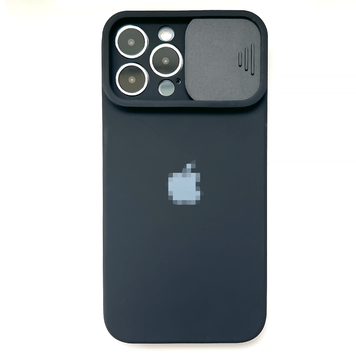 Чохол Silicone with Logo Hide Camera, для iPhone 11 Pro (Black)