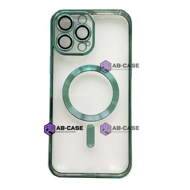 Чехол для iPhone 16 Pro Shining With MagSafe с защитными линзами на камеру - Green