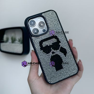 Чехол для iPhone 15 Pro Max Rock Case Karl Legerfeld - Silver-Black