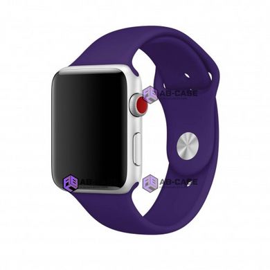 Силиконовый ремешок для Apple Watch (42mm, 44mm, 45mm, 49 mm №30 Ultraviolet, S)