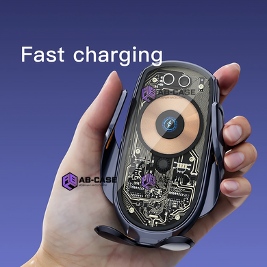 Безпровідна зарядка 15w для iPhone в автомобіль V6 - Black