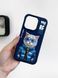 Чехол для iPhone 15 Nimmy Case AnimalZip, Blue Cat 2