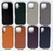 Чохол для iPhone 12 | 12 Pro Leather Case PU with MagSafe - Light Gray 2