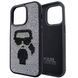 Чехол для iPhone 15 Pro Max Rock Case Karl Legerfeld - Silver-Black