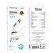Кабель BOROFONE (USB &ndash; Lightning) 2.4A BX114 Structure Silicone &ndash; White (1m) 1