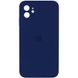Чохол Silicone Case FULL CAMERA (square side) (на iPhone 11) (Deep navy)