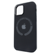 Чехол для iPhone 11 Silicone case with MagSafe Metal Camera Black