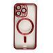 Чехол Shining with MagSafe для iPhone 12 Pro с защитными линзами на камеру Red
