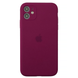 Чехол Silicone Case FULL CAMERA (для iPhone 11, Rose Red)