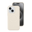 Чехол для iPhone 15 : Neon Silicone Case MagSafe &ndash; Antique White