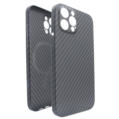Чехол для iPhone 13 Pro PC Carbon with MagSafe Black