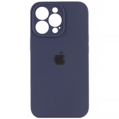 Чехол Silicone Сase для iPhone 15 Pro Max Full Camera №8 Midnight Blue