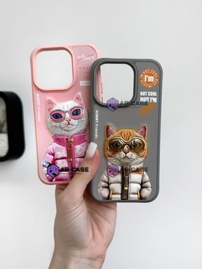 Чохол для iPhone 15 Nimmy Case AnimalZip, Gray Cat