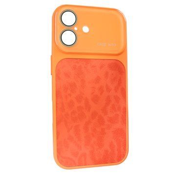 Чехол для iPhone 17 : AITO PU-Leather Leopard Case &ndash; Starry Orange