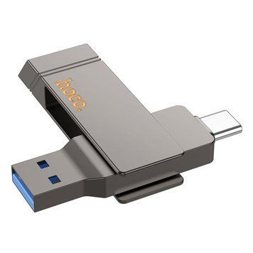 Флеш-накопичувач 128GB Type-C/USB Hoco UD15 Clever &mdash; Gray