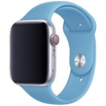 Силиконовый ремешок Silicone Sport Band для Apple Watch : [42mm Series 1-3] | 44mm | 45mm | 46mm | 49mm &ndash; №53 Corn Flower, S