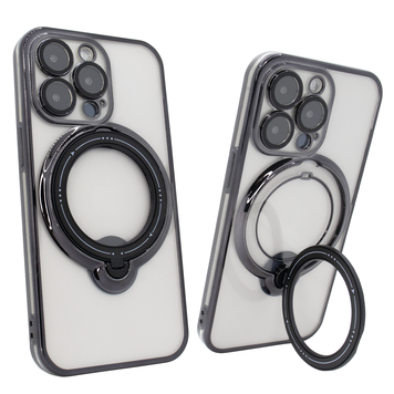 Чохол для iPhone 15 Pro Max Clear Shining Holder with MagSafe Black