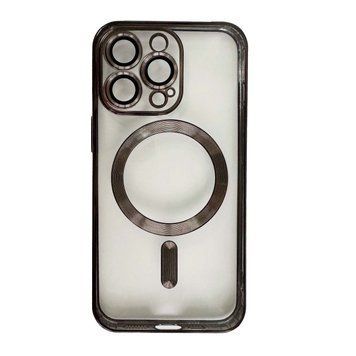 Чехол Shining with MagSafe для iPhone 12 Pro с защитными линзами на камеру Black