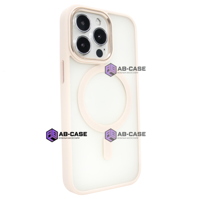 Чехол матовый для iPhone 14 Pro MATT Crystal Guard with MagSafe полупрозрачный Pink Sand