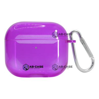 Чехол для AirPods PRO полупрозрачный Neon Case Purple