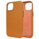 Чохол для iPhone 12 | 12 Pro Leather Case PU with Magsafe Golden Brown