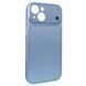 Чехол для iPhone 14 : Nofelet AG Glass Case with MagSafe &ndash; Light Blue
