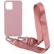 Чехол STRAP COLOR CASE для iPhone (iPhone 12 | 12 Pro, Pink)