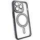 Чохол для iPhone 15 Pro Max Diamond Shining Case with MagSafe із захисними лінзами на камеру, Black