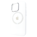 Чохол для iPhone 12 Pro Max Silicone case with MagSafe Metal Camera White