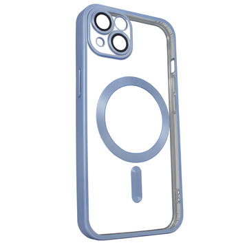 Чохол для iPhone 13 матовий Shining with MagSafe із захисними лінзами на камеру Sierra Blue