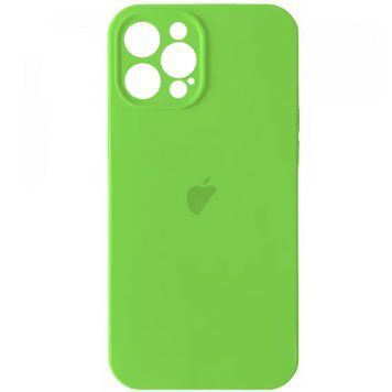 Чохол Silicone Case Full Camera для iPhone 12 Pro Lime Green