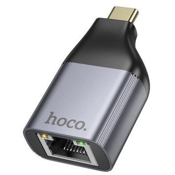 Перехідник Type-C на (RJ45) Hoco UA35 &mdash; Black
