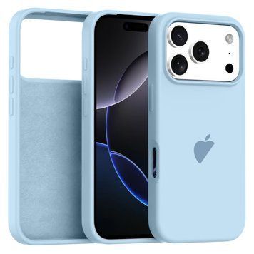 Чехол для iPhone 17 Pro &ndash; Silicone Case Full (№43 Sky Blue)