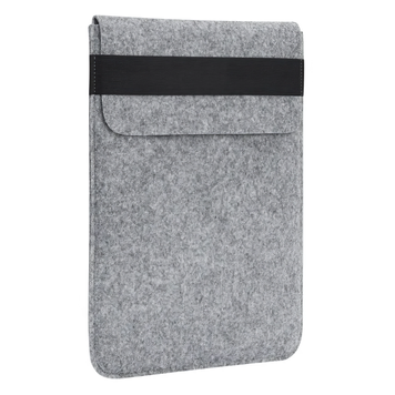 Чехол-папка для MacBook Air 13" (2018-2024) | Pro 13" (2016-2022) с резинкой Felt Sleeve - Gray