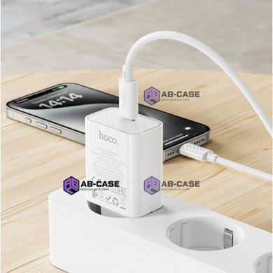 Зарядное устройство 20W (1 Type-C) Hoco C143A Benefit PD (White)