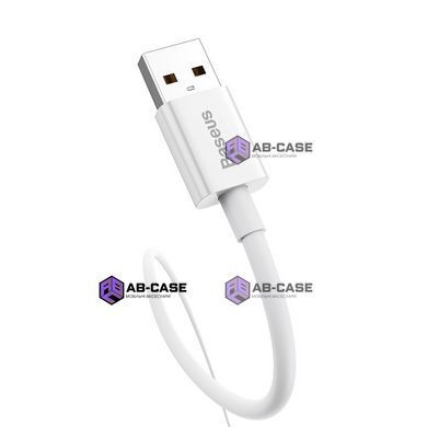 Кабель 100W (USB to Type-C) Baseus Superior Series Fast Charging Moon &ndash; White (1m)