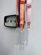Прозрачный чехол для iPhone 15 Pro Max c ремешком Clear Crossbody Orange 5