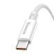 Кабель 100W (USB to Type-C) Baseus Superior Series Fast Charging Moon &ndash; White (1m) 4