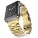 Стальной ремешок Stainless Steel Braslet 3 Beads для Apple Watch (42mm, 44mm, 45mm, 49mm Gold) 1
