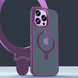 Чехол Matt Guard Magsafe для iPhone 15 Pro Max с подставкой Deep Purple 8