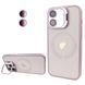 Чохол для iPhone 11 Logo Case PU Leather з лінзами та підставкою Stand Camera - Pink Sand