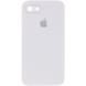 Чехол Silicone Case FULL CAMERA (square side) (для iPhone 7/8/SE2, White)