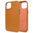 Чохол для iPhone 15 Leather Case PU with MagSafe - Golden Brown