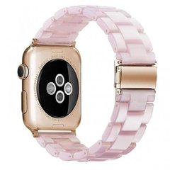 Янтарный Ремешок для Apple Watch (38mm, 40mm, 41mm, Pink Resin)